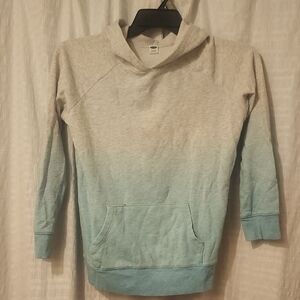 Men's Gradient Hoodie - Blue and Gray